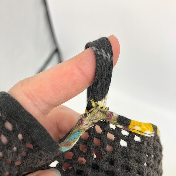 Free People Thought I Was Dreaming Black And Blue Floral Mini Dress XS - Picture 14 of 16